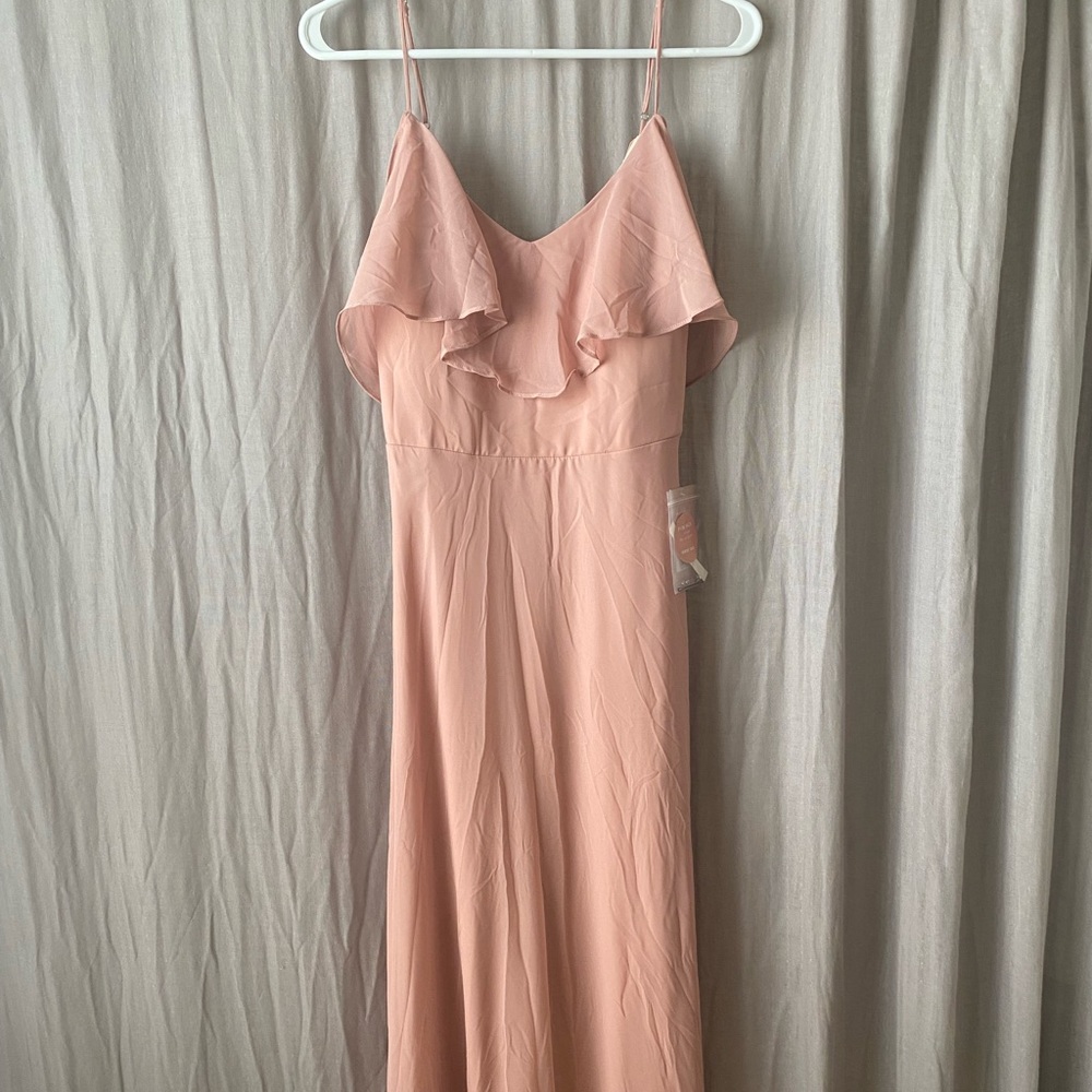 Brody Grey “Jane” Rose Quartz Bridesmaids Dress